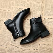 Giày boot cổ ngắn nữ